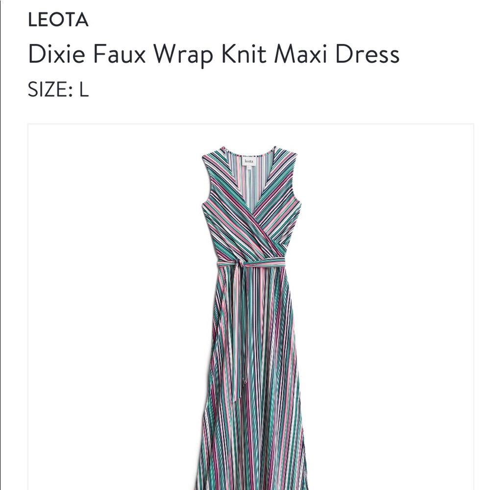 Stitchfix Leota Faux Wrap Maxi Knit Dress